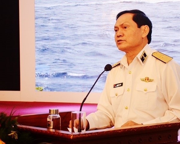 Chuẩn Đô đốc Phạm Văn Luyện, Phó Chủ nhiệm Chính trị Quân chủng Hải quân Việt Nam. (Nguồn: Đảng Cộng sản)