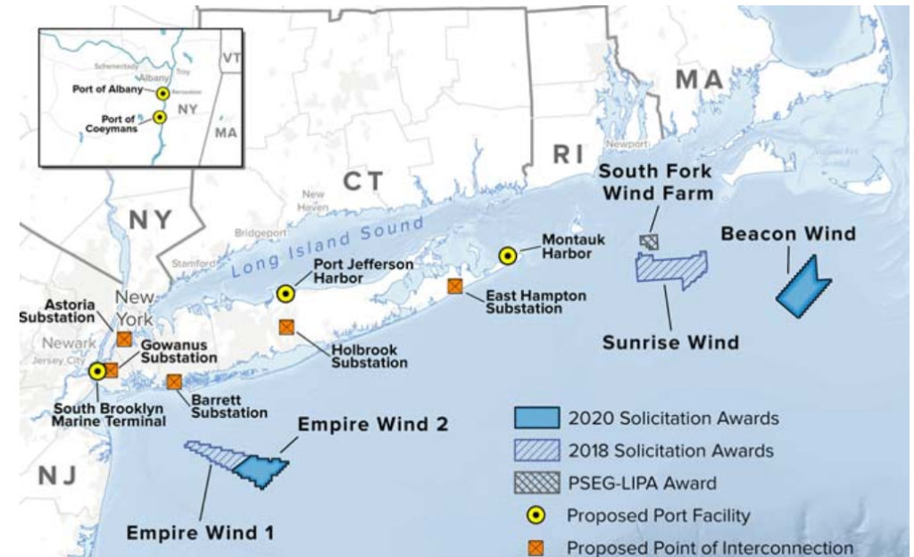 New York công bố đầu tư 500 triệu USD cho phát triển điện gió ngoài khơi