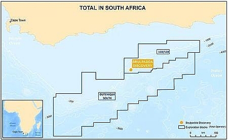 Total hoãn chương trình khoan dầu khí ngoài khơi Nam Phi không rõ lý do
