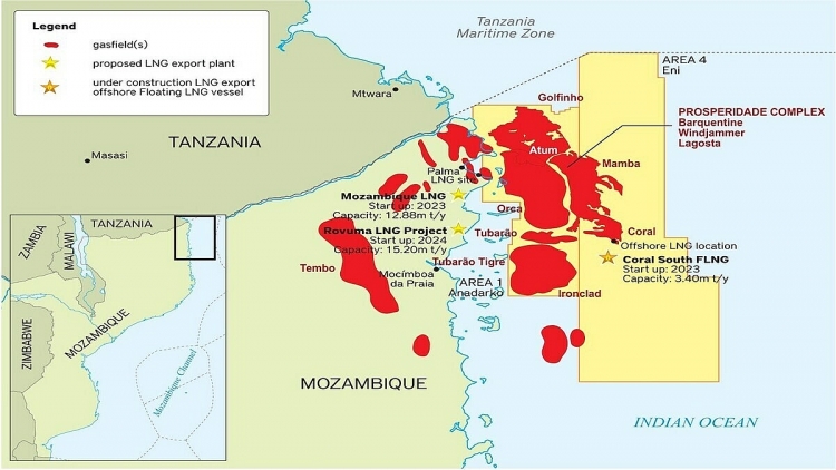 Mozambique chọn 12 công ty tham gia vòng cấp phép thăm dò dầu khí lần thứ 6