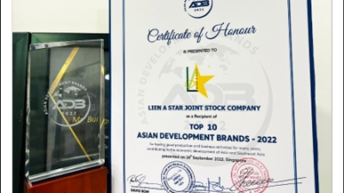 Công ty Liên Á Star đạt Top 10 Thương hiệu Phát triển châu Á lần II
